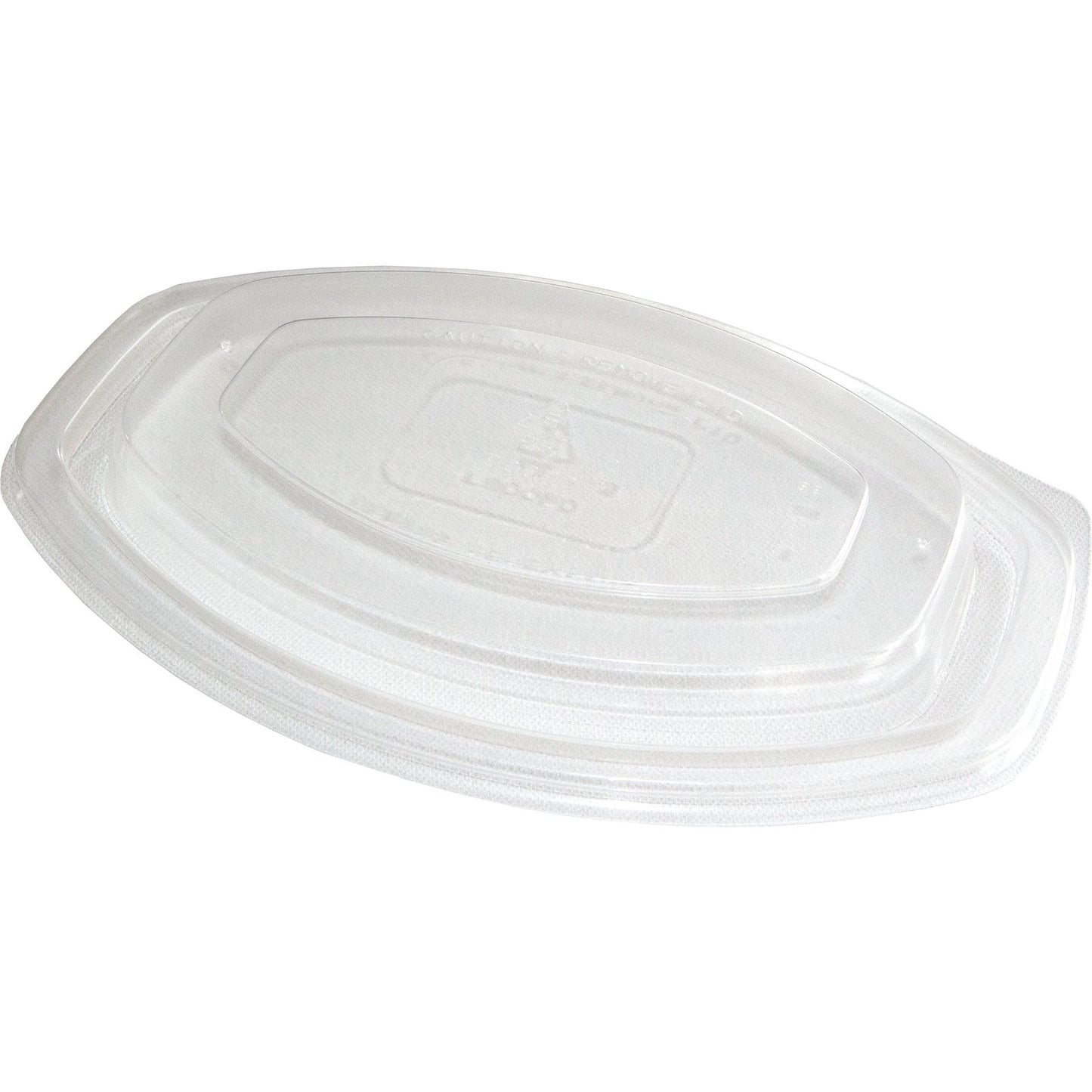 Proex DXL900PDCLR Clear Dome Lid for Microwaveable Oval Casserole Container (250/cs)
