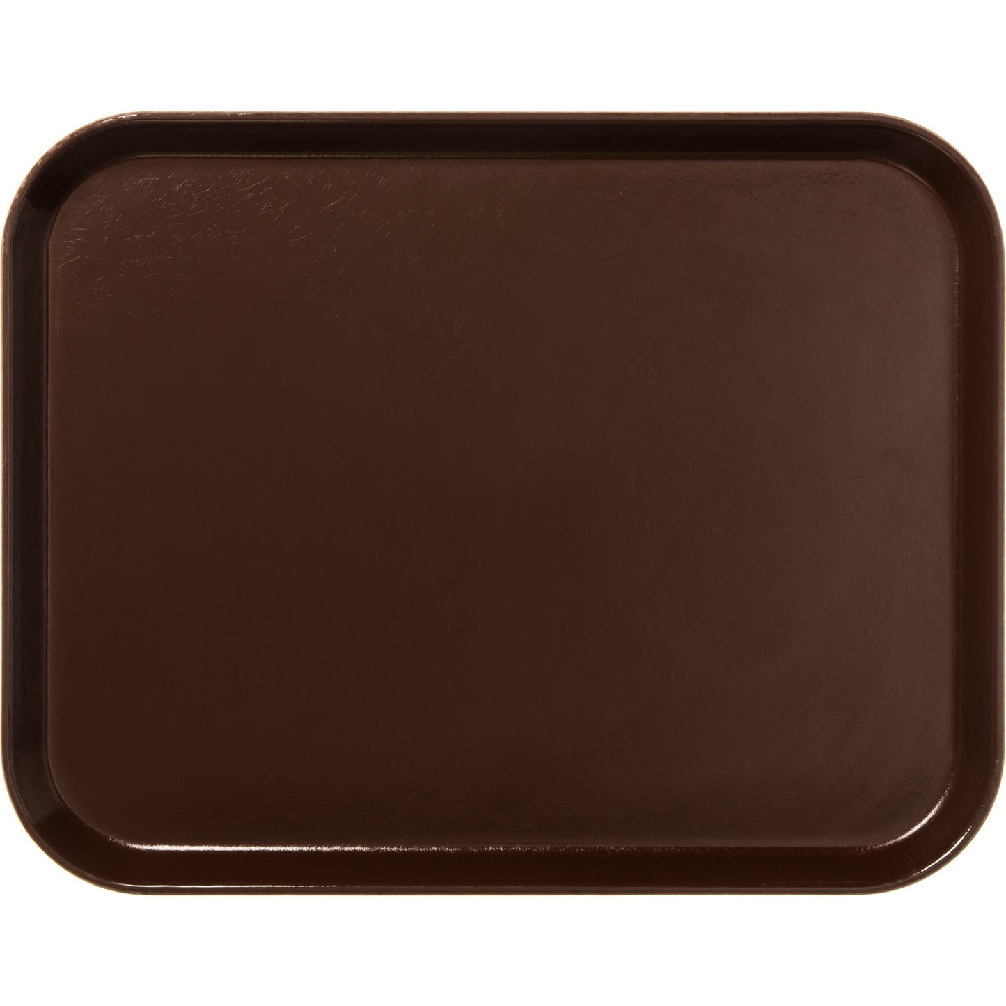 Carlisle 1814FG127 18" x 14" Chocolate Glasteel Fiberglass Tray