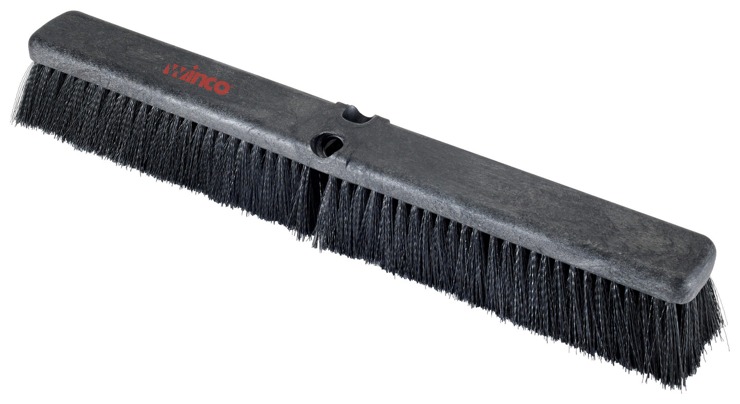 Winco BRFF-24K Black Bristles Fine/Medium Sweep Floor Sweep Head (Only)