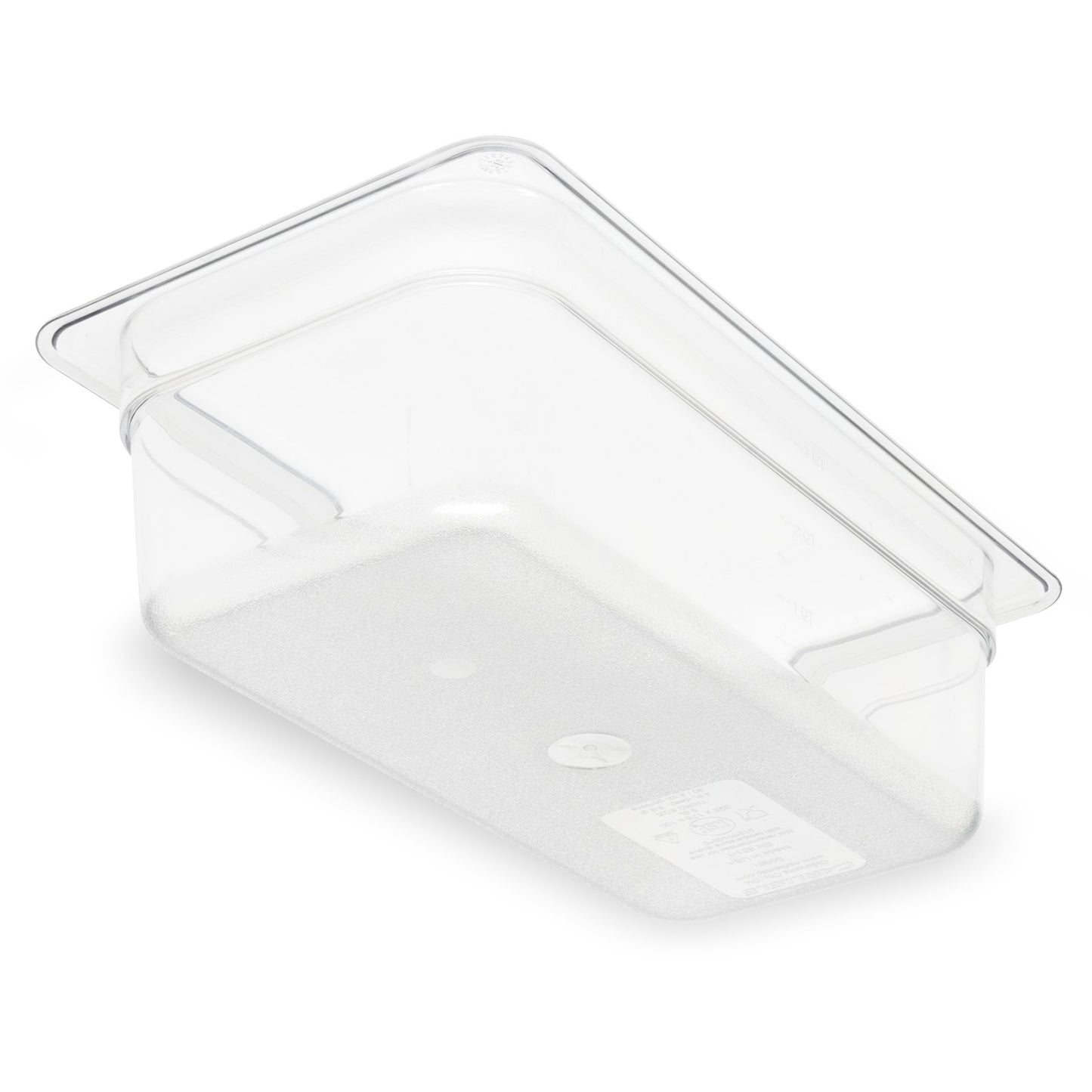 Carlisle 3066107 1/3 Size Clear Polycarbonate StorPlus Food Pan, 4" Deep