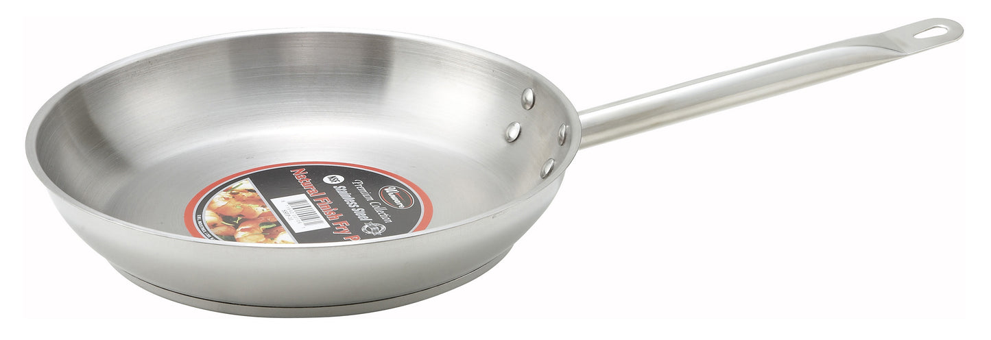 Winco SSFP-9 9" Stainless Steel Fry Pan