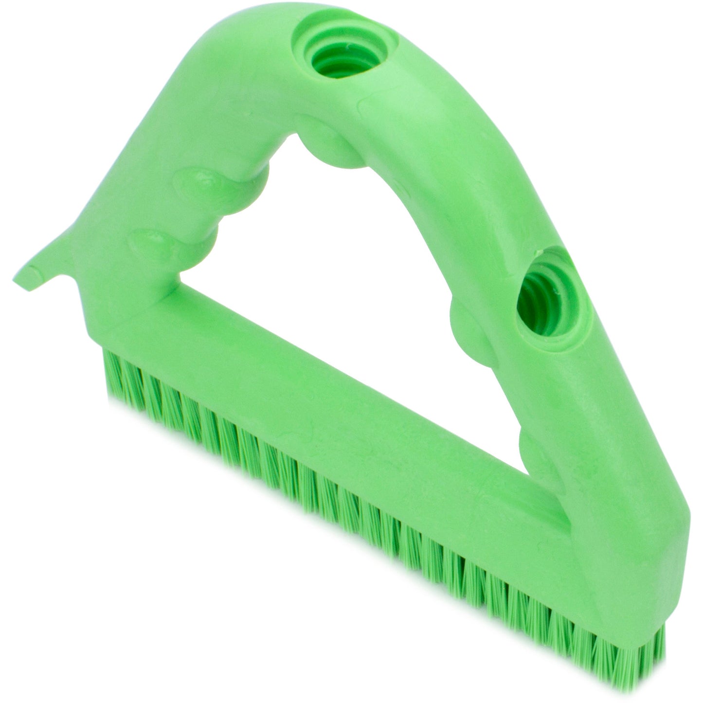 Carlisle 41323EC75 9" Lime Spart Color Coded Tile and Grout Brush