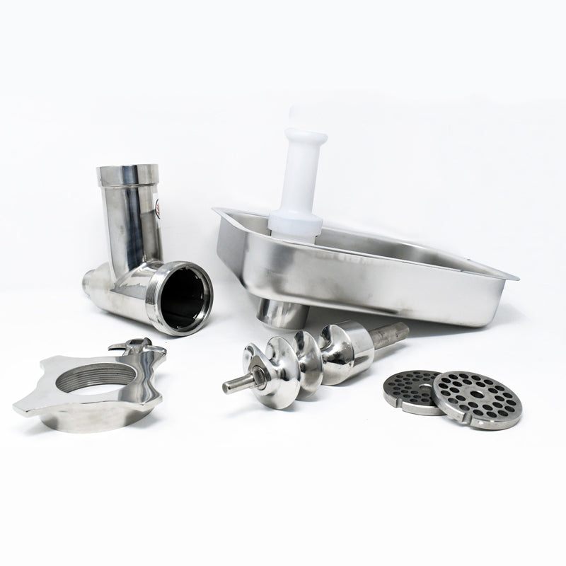 Omcan 27142 #12 Stainless Steel Grinder Head Attachment - Complete Unit