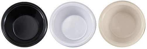 Winco RFM-4K 4 oz. Black Fluted Ramekins