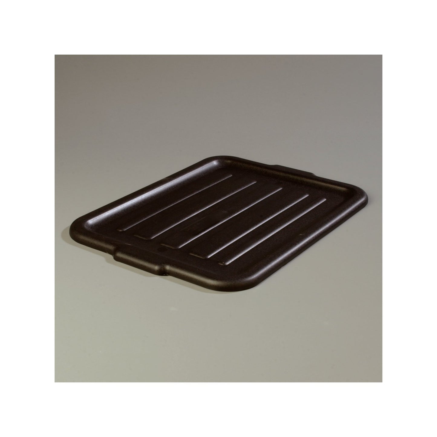 Carlisle 4401203 20" x 15" x 0.75" Black Comfort Curve Universal Bus Box Lid