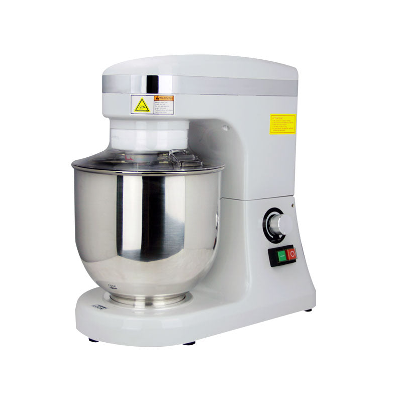 Omcan 44475 7Qt Gray Countertop Planetary Mixer with Guard