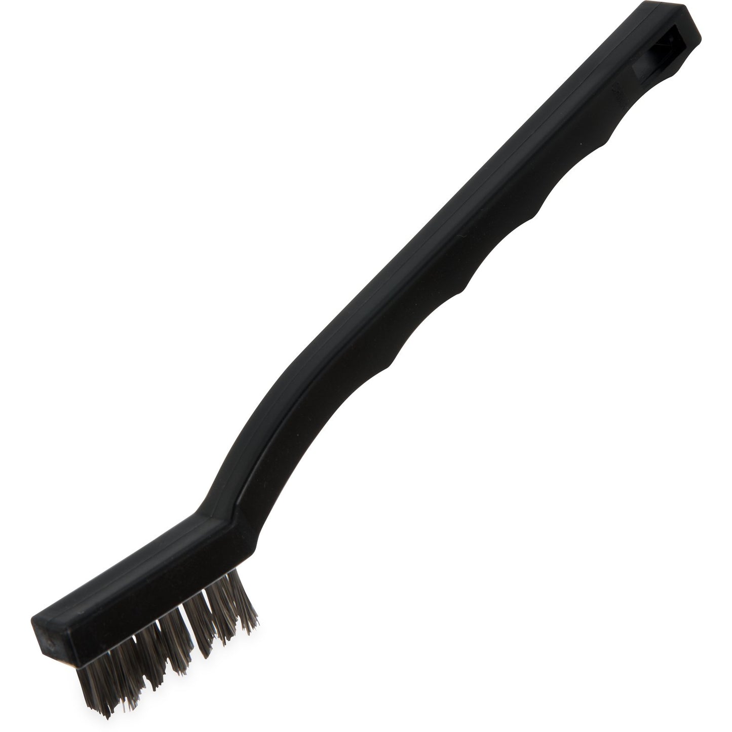 Carlisle 4067500 7" Black Flo-Pac Utility Brush with Crimped Stainless Steel Bristles