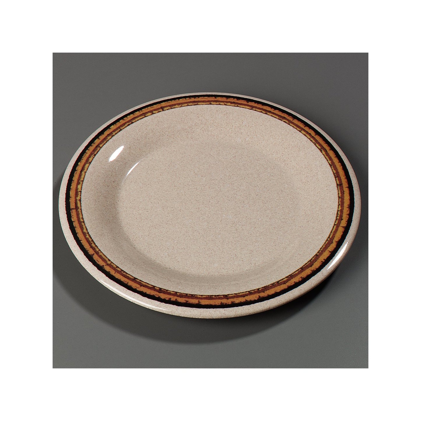 Carlisle 43013908 9" Sierra Sand on Sand Durus Melamine Wide Rim Dinner Plate
