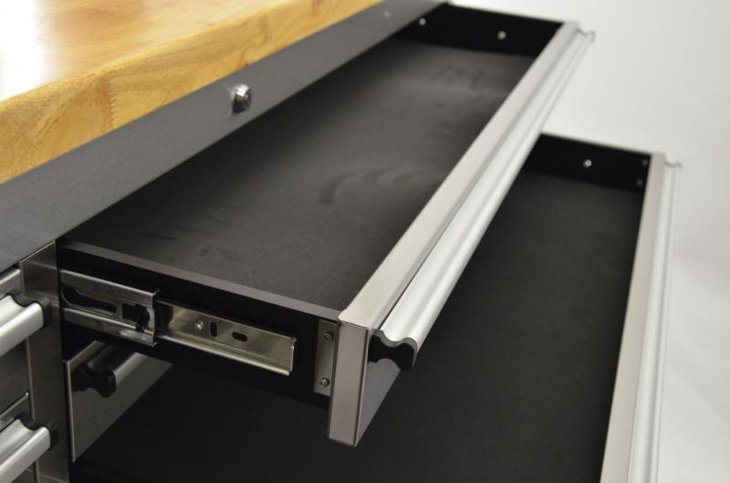 Omcan 40463 56-inch Mobile Working Bench with 10 Drawers