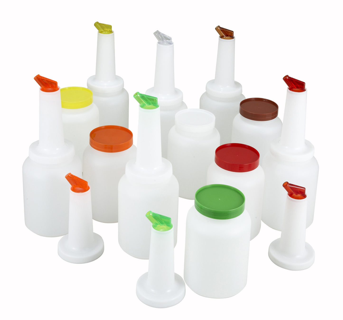 Winco PPB-2MX 2 Qt. Liquor/Juice Pour Bottle (12 pcs/case)