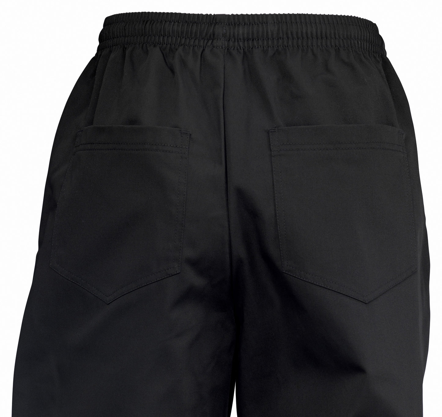 Winco UNF-2KM Medium Black Chef Pants