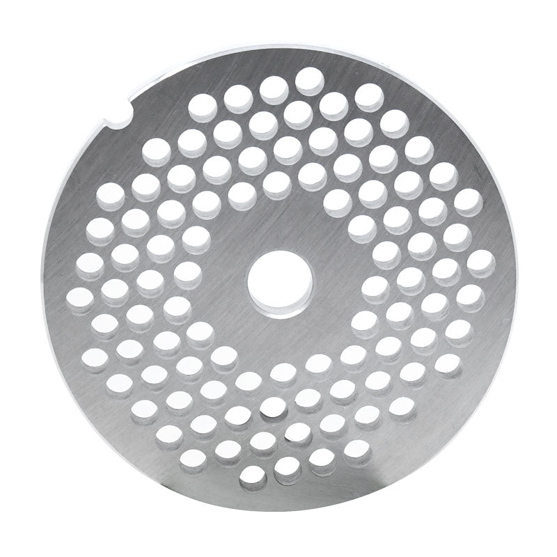 Omcan 11229 #32 One Notch/Round European Style Stainless Steel Hubless Plate, 6mm (1/4")