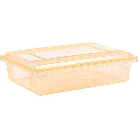Carlisle 10627C22 26" x 18" Yellow Polycarbonate StorPlus Color-Coded Food Storage Container Lid
