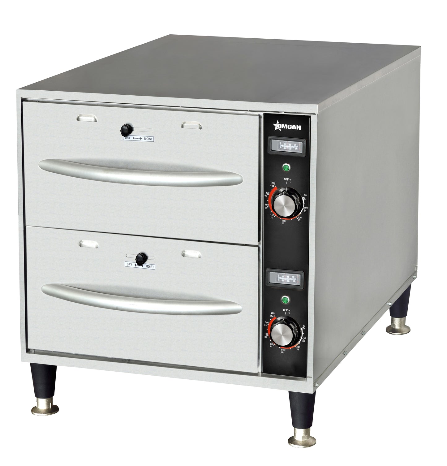 Omcan 48884 Double Freestanding Narrow Warming Drawer