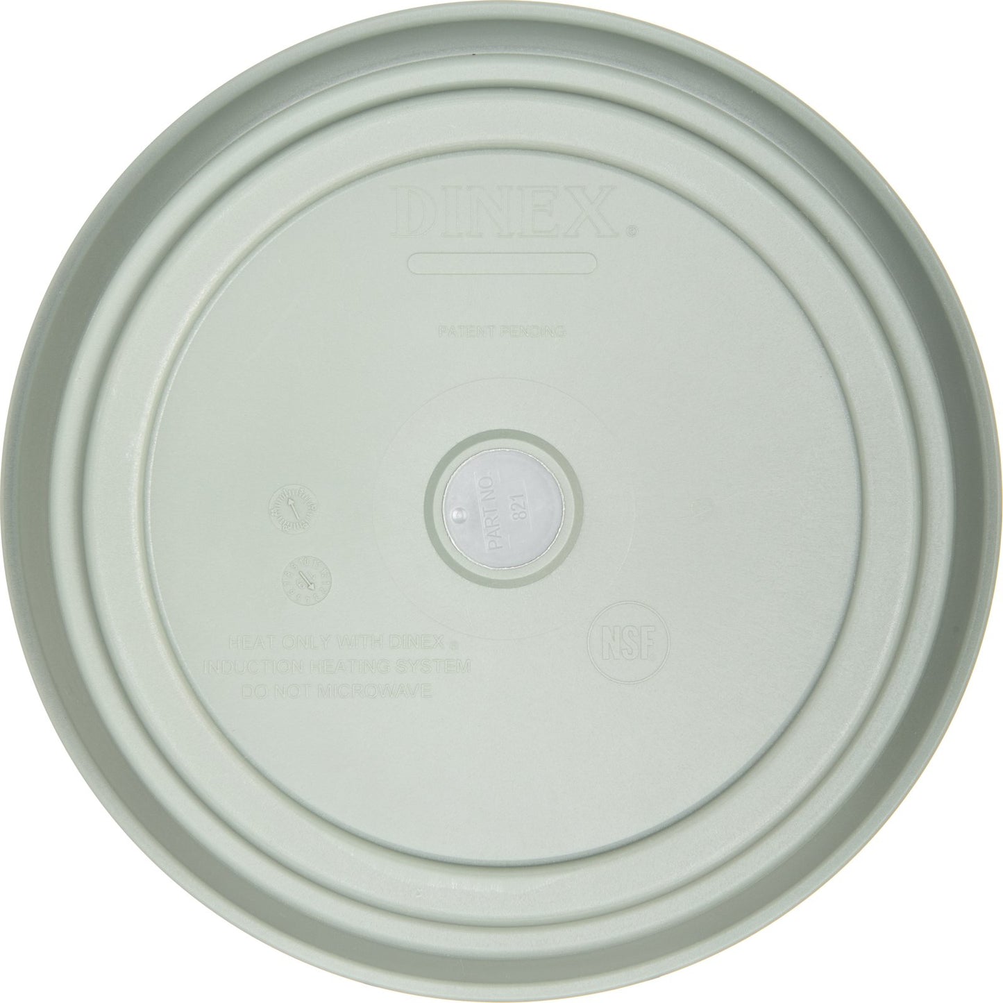Dinex DX821084 9 3/4" (12/cs) Sage Plastic Smart.Therm Induction Base