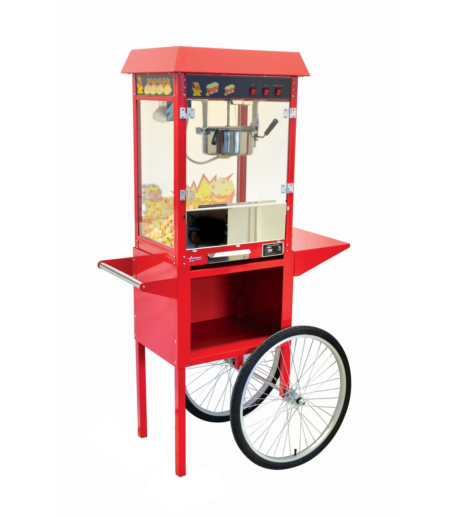 Omcan 44134 35 inch Trolley for 8 oz. Popcorn Machine