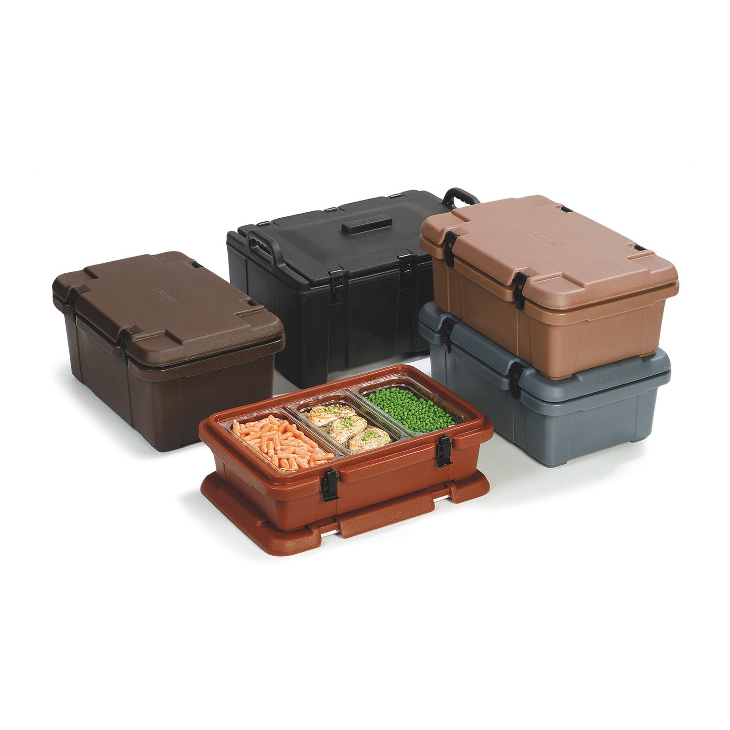 Carlisle PC180N03 24 Qt Black Cateraide Combination Pan Carrier