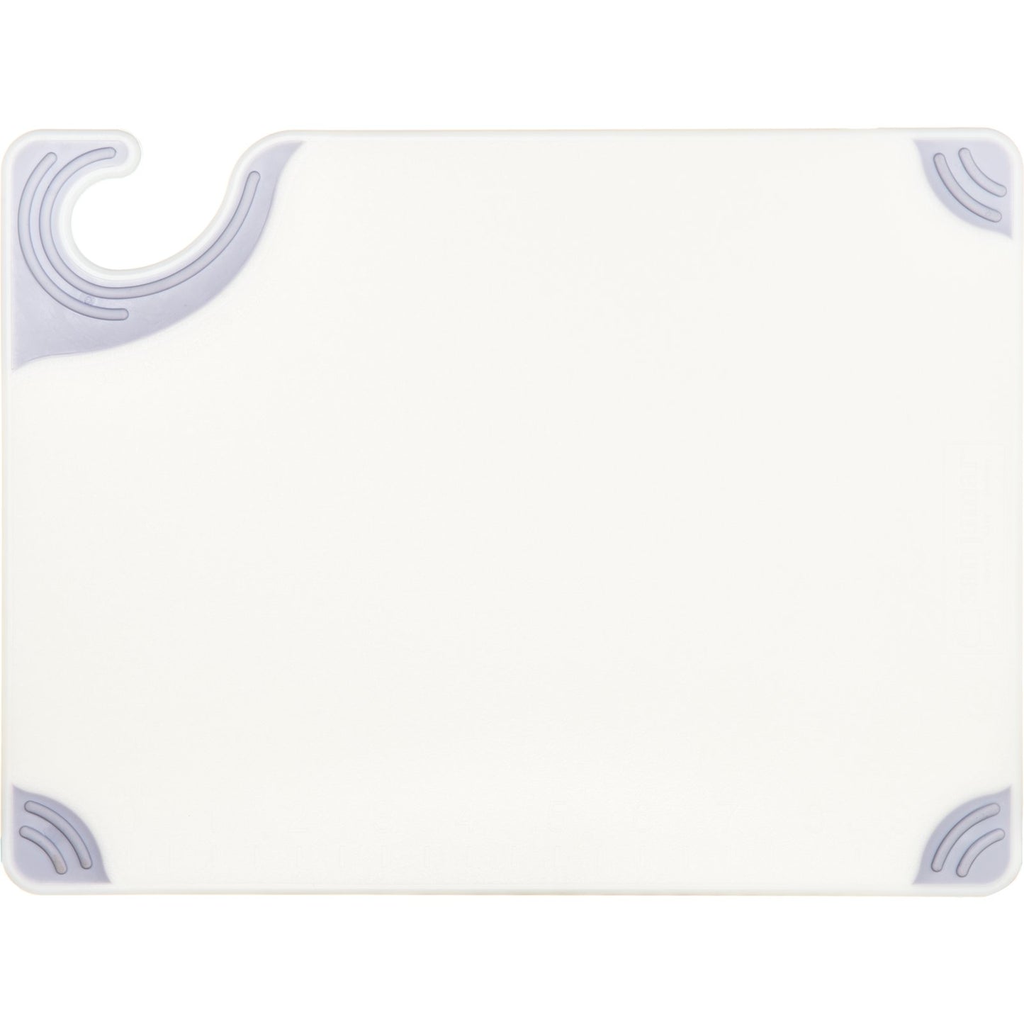 San Jamar CBG912WH 9" x 12" x 0.375" White Saf-T-Grip Cutting Board