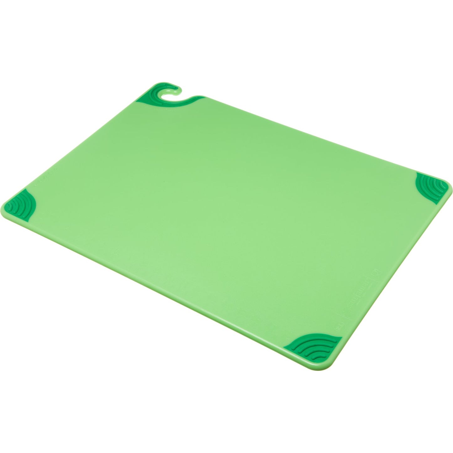 San Jamar CBG182412GN 18" x 24" x 0.5" Green Saf-T-Grip Cutting Board