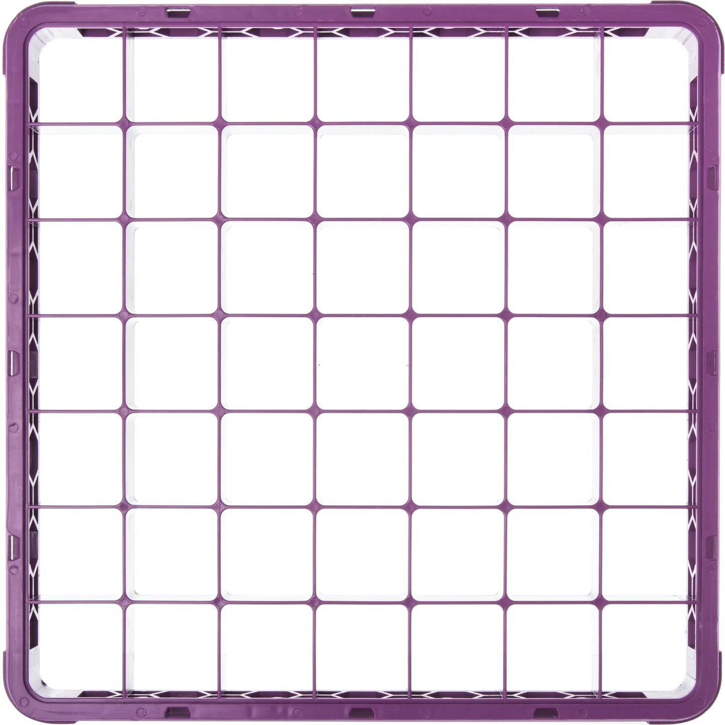 Carlisle RE49C89 Lavender 49-Compartment Polypropylene OptiClean Divided Glass Rack Extender 1.78"