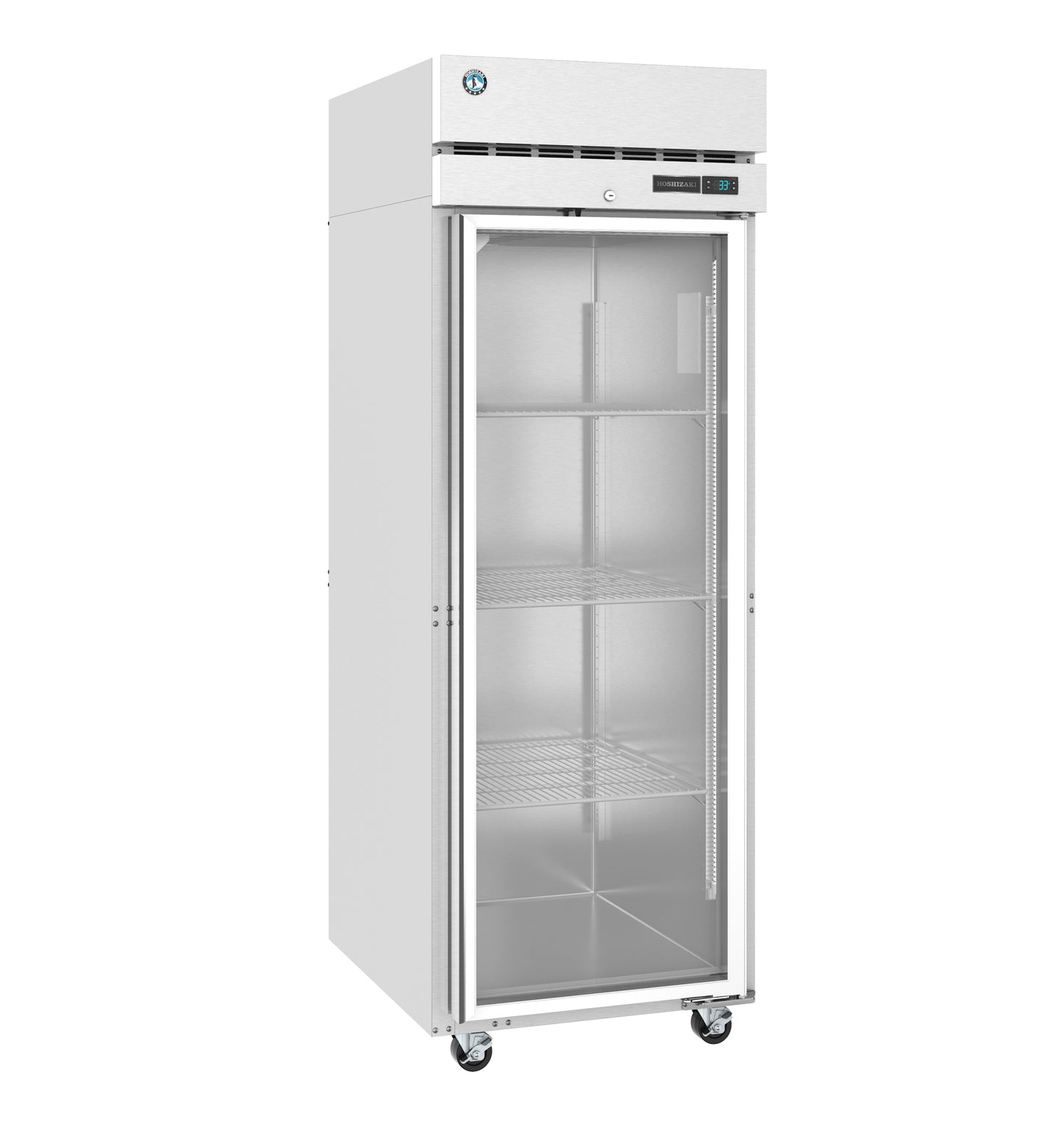 Hoshizaki F1A-FG One Section Full Glass Door with Lock Upright Freezer