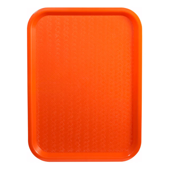Winco FFT-1418O 14" x 18" Orange Fast Food Tray