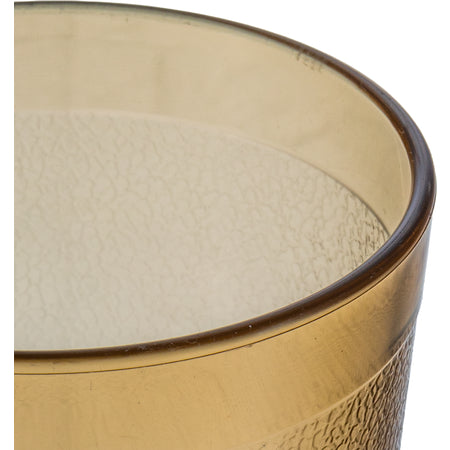 Carlisle 521213 12 oz Amber SAN Stackable Plastic Tumbler