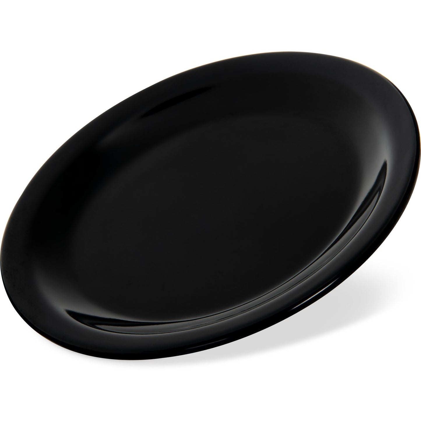 Carlisle KL20403 6.5" Black Kingline Melamine Pie Plate