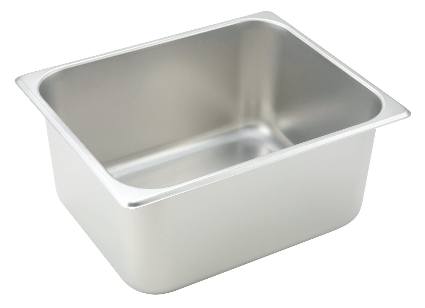 Winco SPH6 Half-size Stainless Steel Straight-sided Steam Pan, 6" Deep