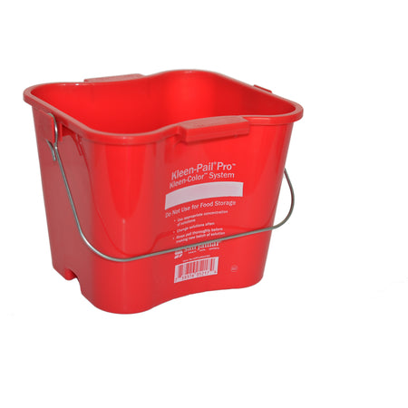 San Jamar KPP196KCRD Red Polypropylene Kleen Pail Pro Kleen-Color 6 Quart