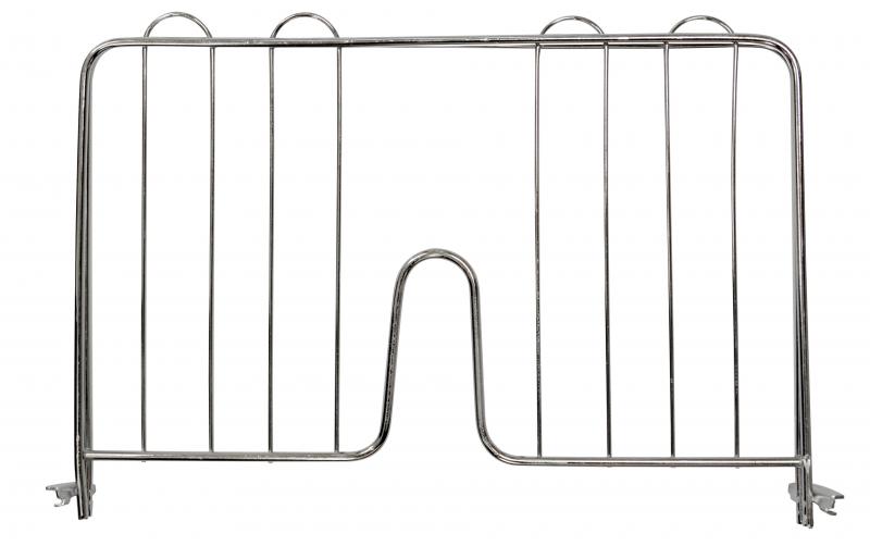 Omcan 24255 14-inch Pressure Fit Chrome Shelf Divider