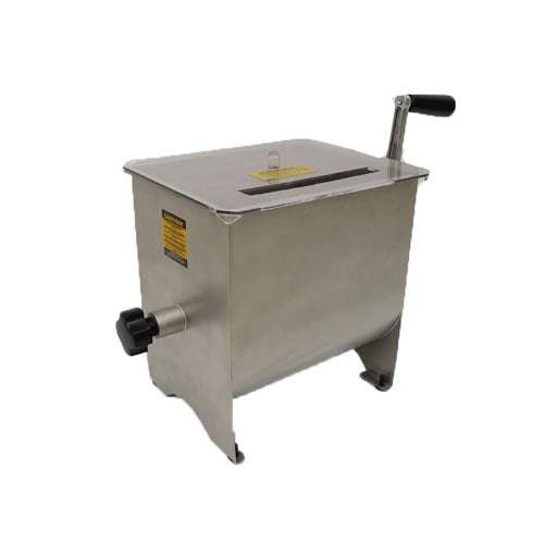 Omcan 44424 17 lbs Manual Stainless Steel Non-Tilting Meat Mixer