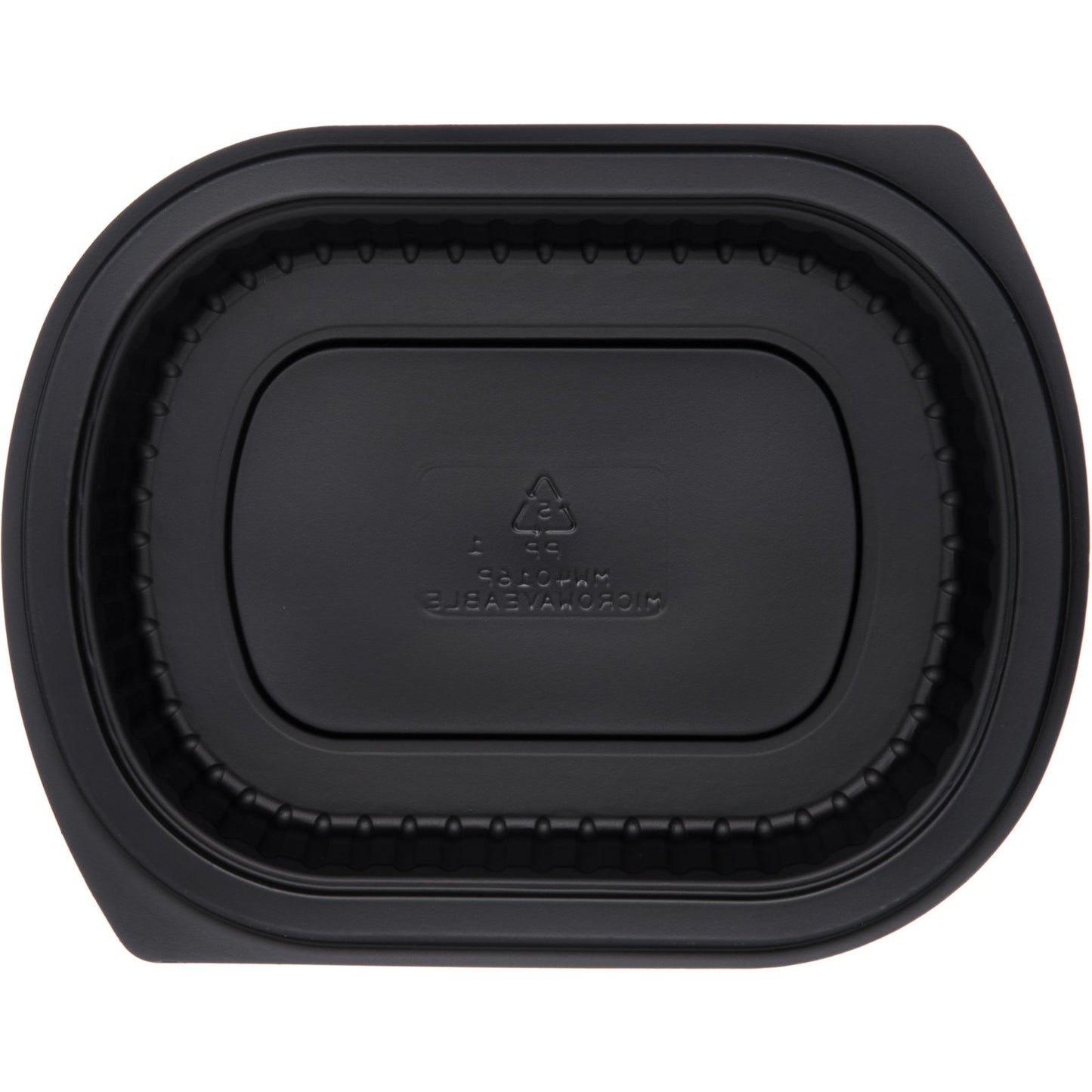 Proex DXMW4016PBLK 16oz. Black Microwaveable Medium Entrée (250/cs)