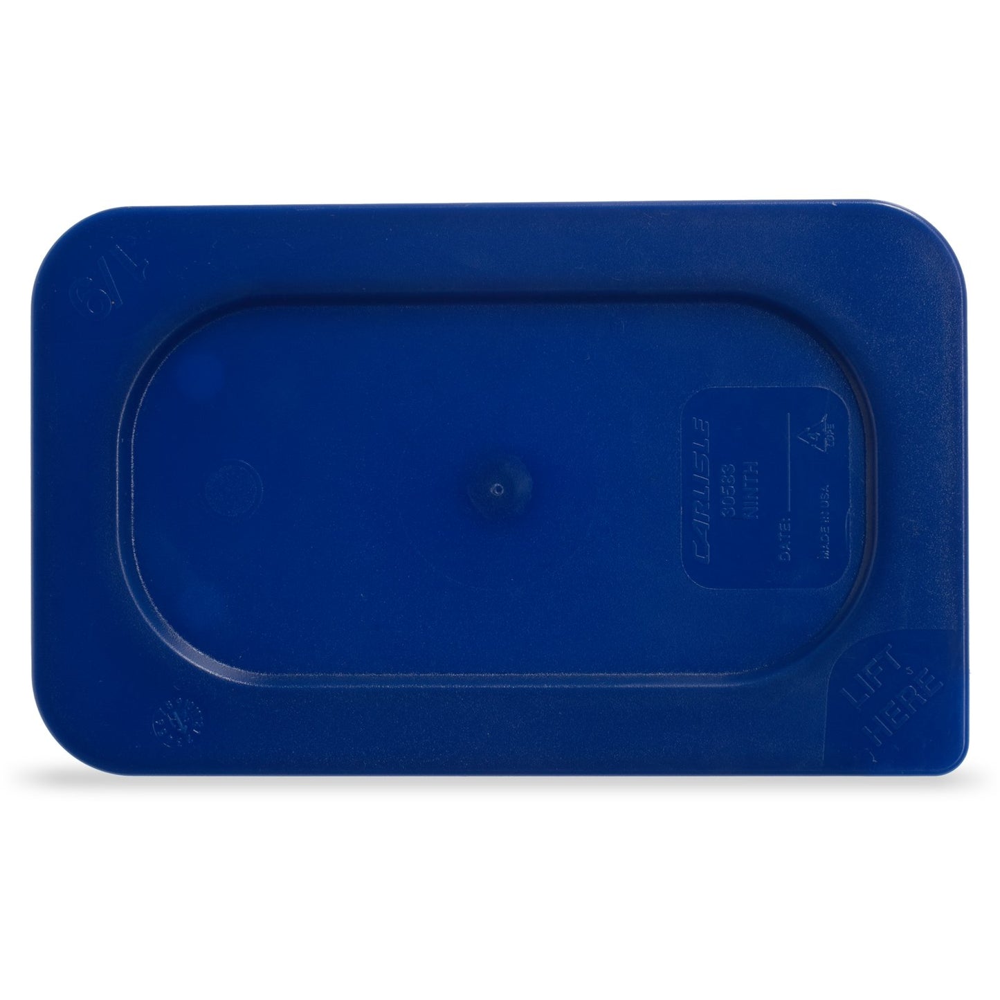 Carlisle 3058360 1/9 Size Dark Blue Polyethylene Smart Lids Food Pan Lid