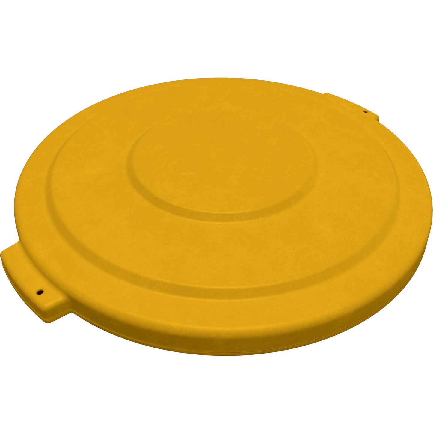 Sparta 84103304 32 Gallon Yellow Round Polyethylene Bronco Waste Bin Trash Container Lid