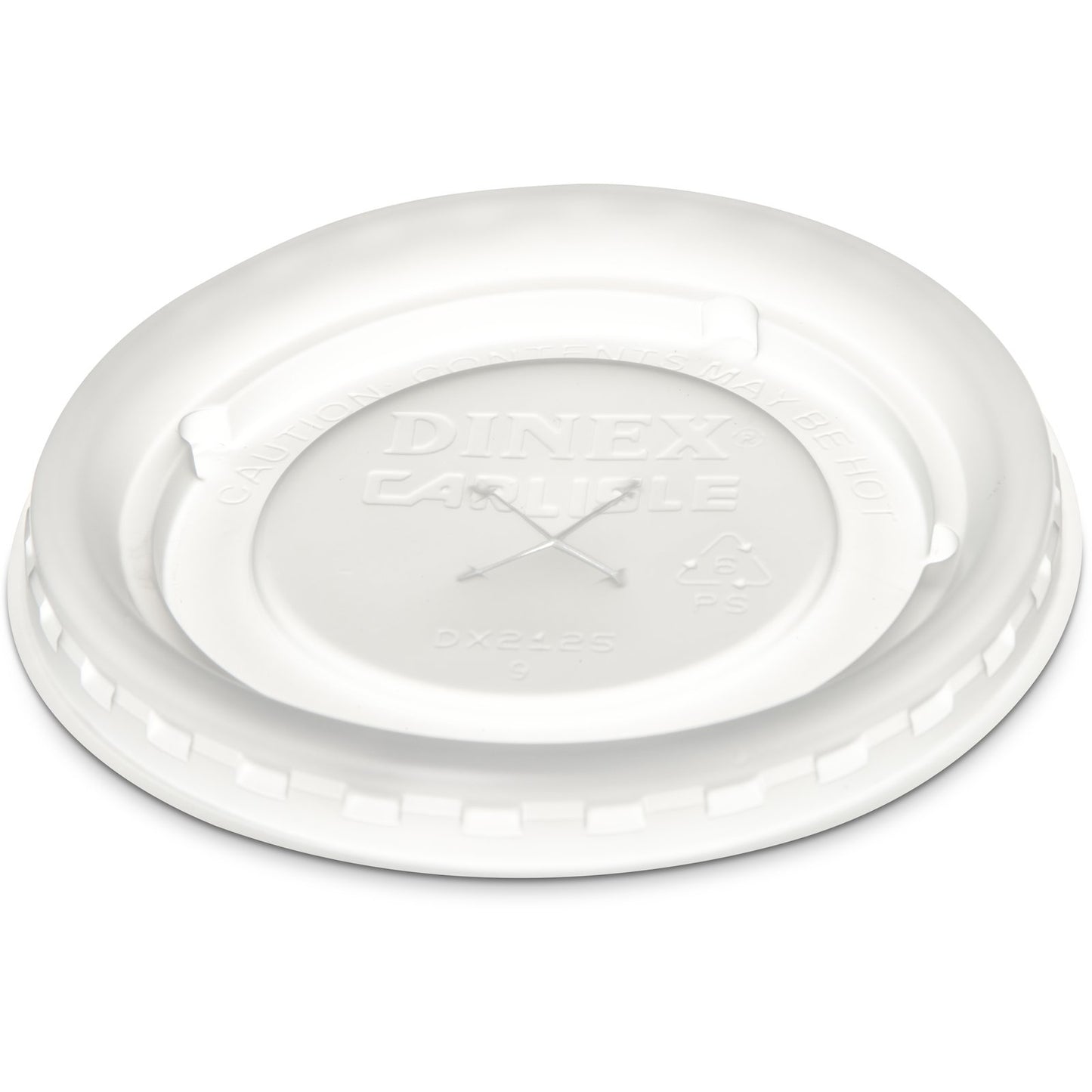 Dinex DX2125ST9000 Translucent Disposable Lid Fits for Specific 5 - 12 oz Aladdin Temp-Rite Mugs, Bowls and Tumblers (2000/cs)