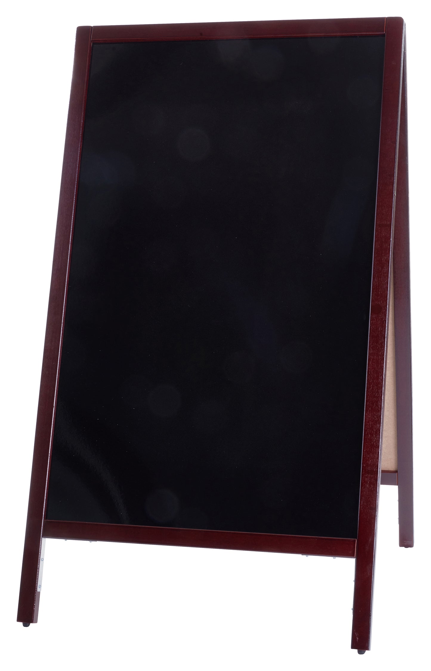 Winco MBAF-4 45" x 25-1/4" Mahogany Marker Board, A-Frame