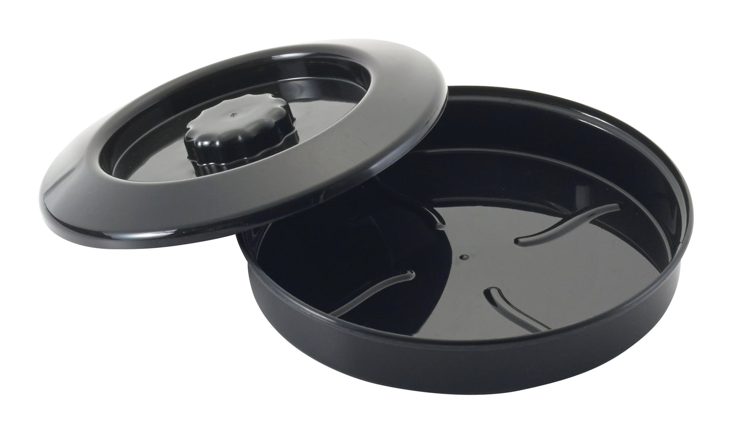 Winco PTW-7K Black Polypropylene Tortilla Warmer with Lid