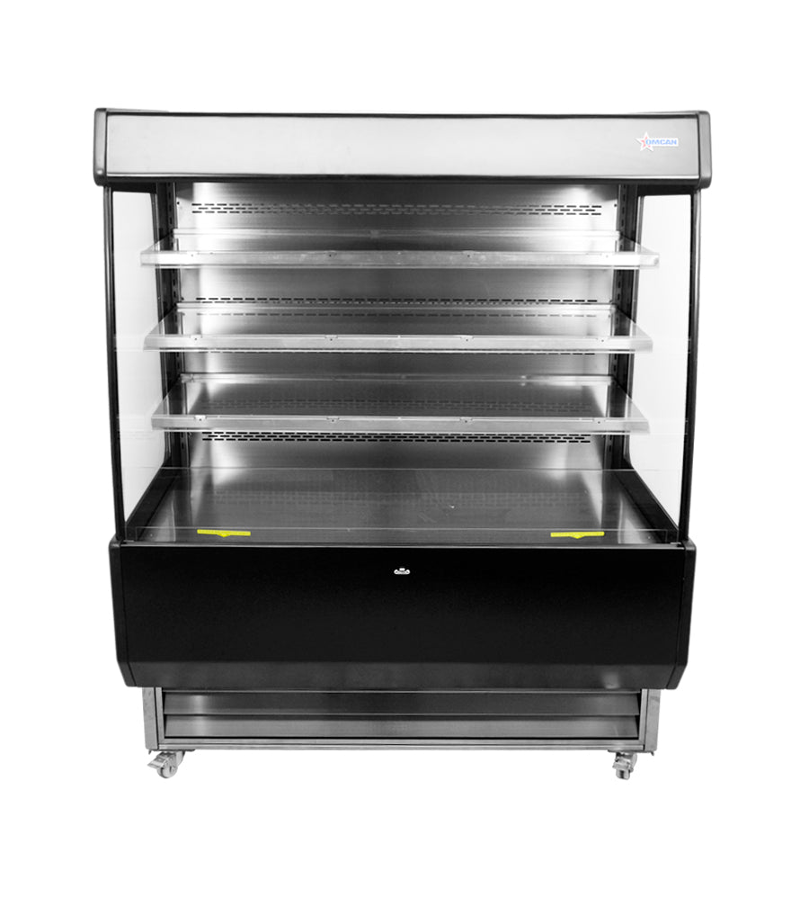 Omcan 44377 27.2 cu.ft 51-inch Floor Grab-and-Go Open Refrigerated Self-Serve Merchandiser