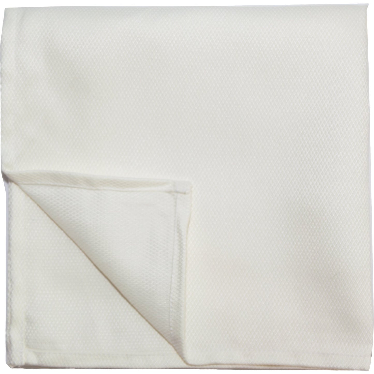 Snap Drape 54432020NH770 20" x 20" Cream Spun Polyester Microfiber Milan Birdseye Napkin
