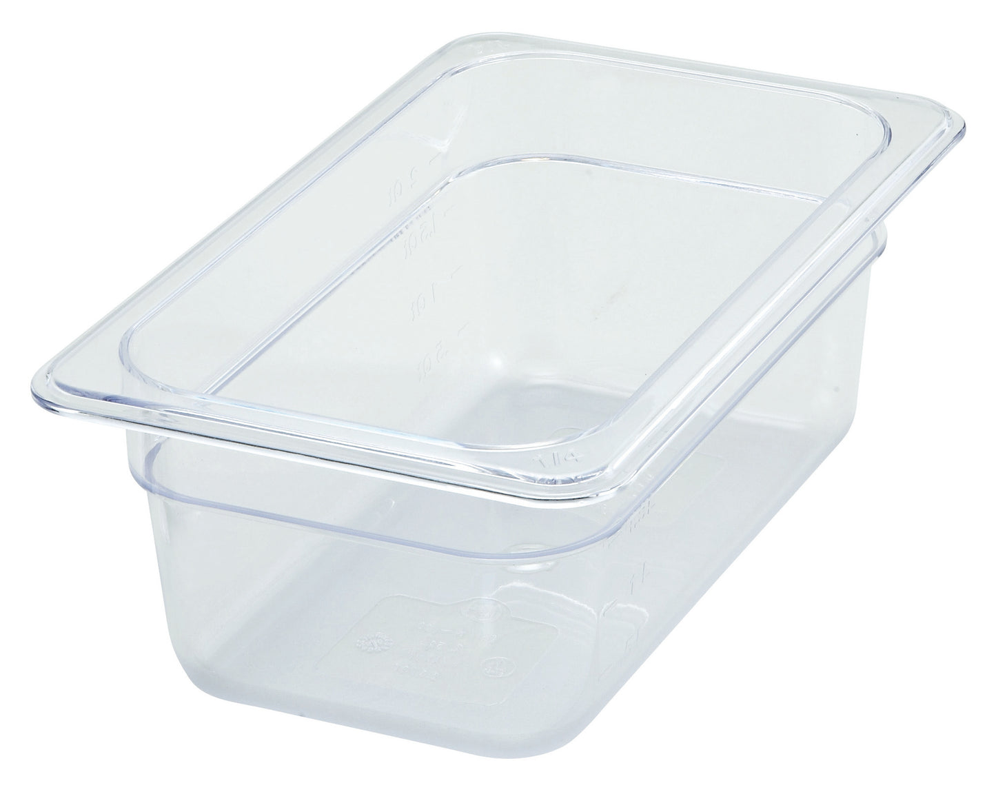 Winco SP7404 1/4 Size Polycarbonate Food Pan