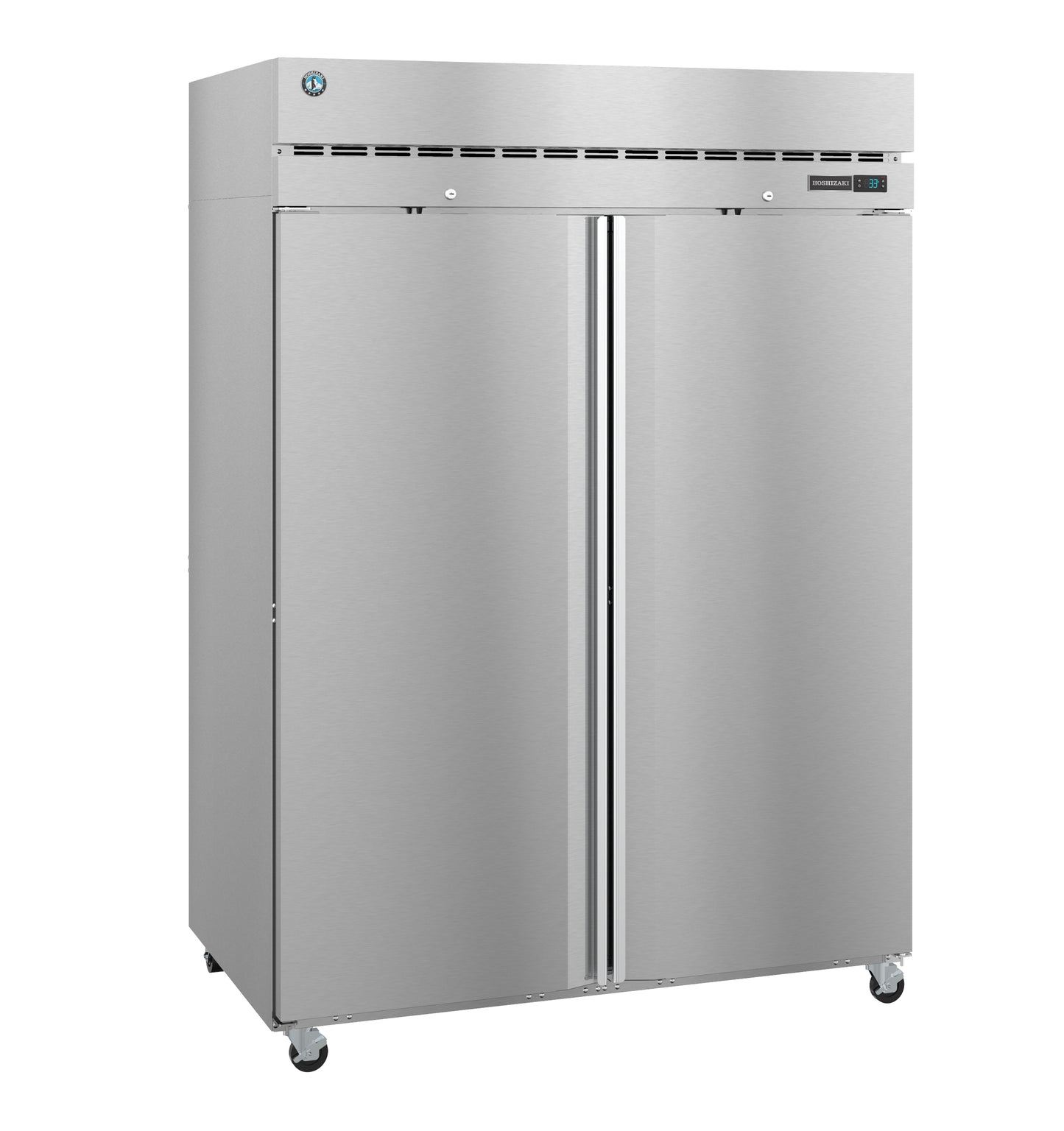 Hoshizaki F2A-FS Two Section Full Stainless Door with Lock Upright Freezer