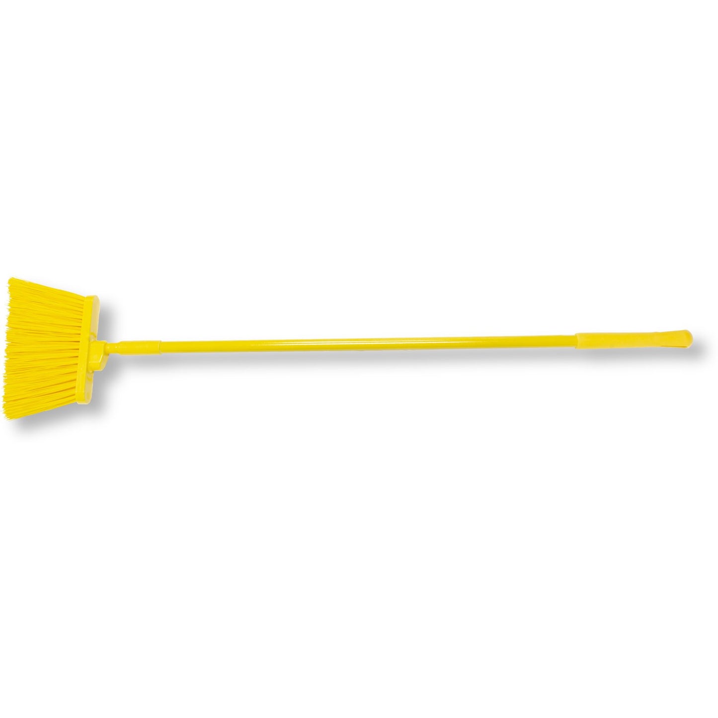 Carlisle 41083EC04 56" Yellow Color Coded Duo-Sweep Unflagged Angle Broom