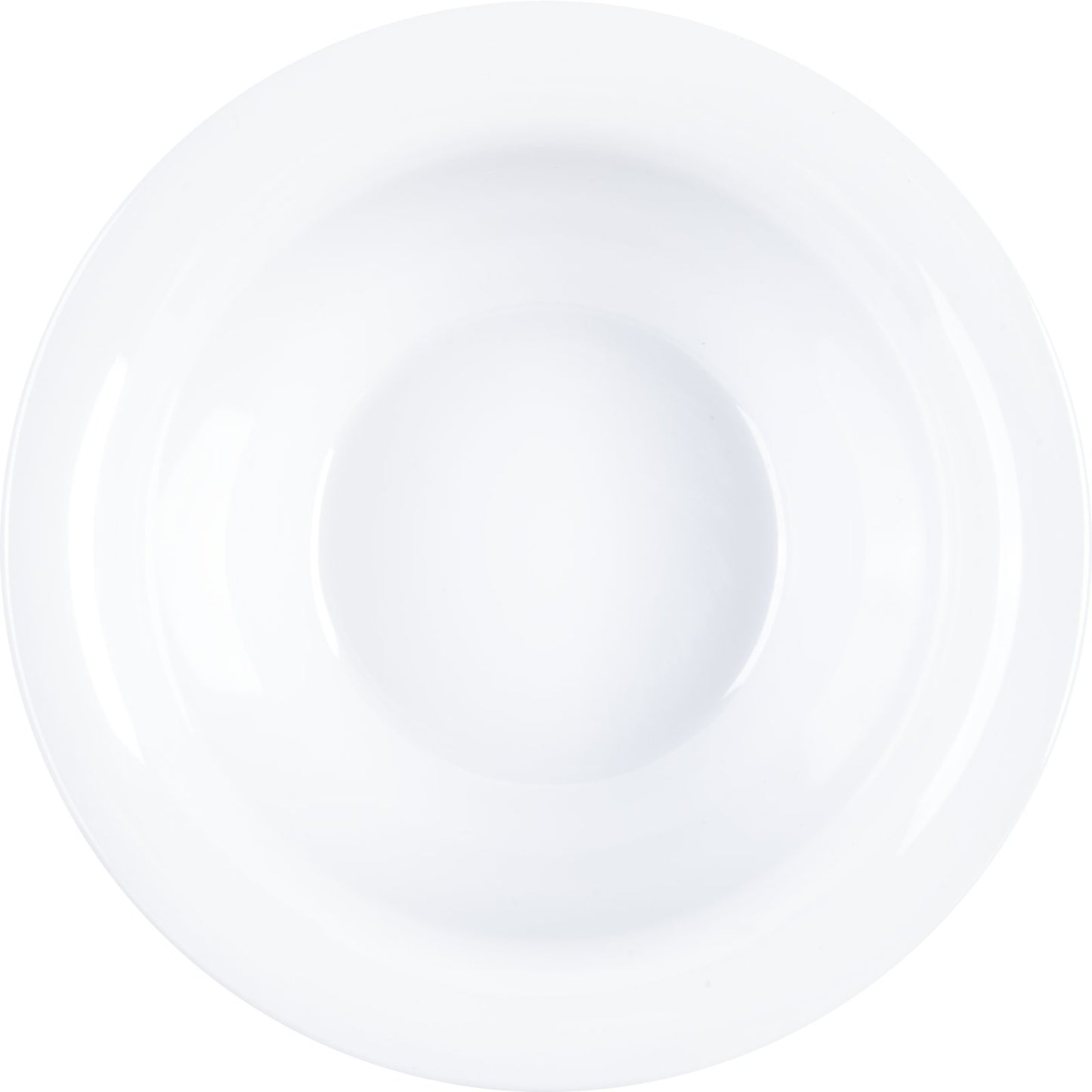 Carlisle 3303802 10 oz White Sierrus Melamine Rimmed Nappie Bowl