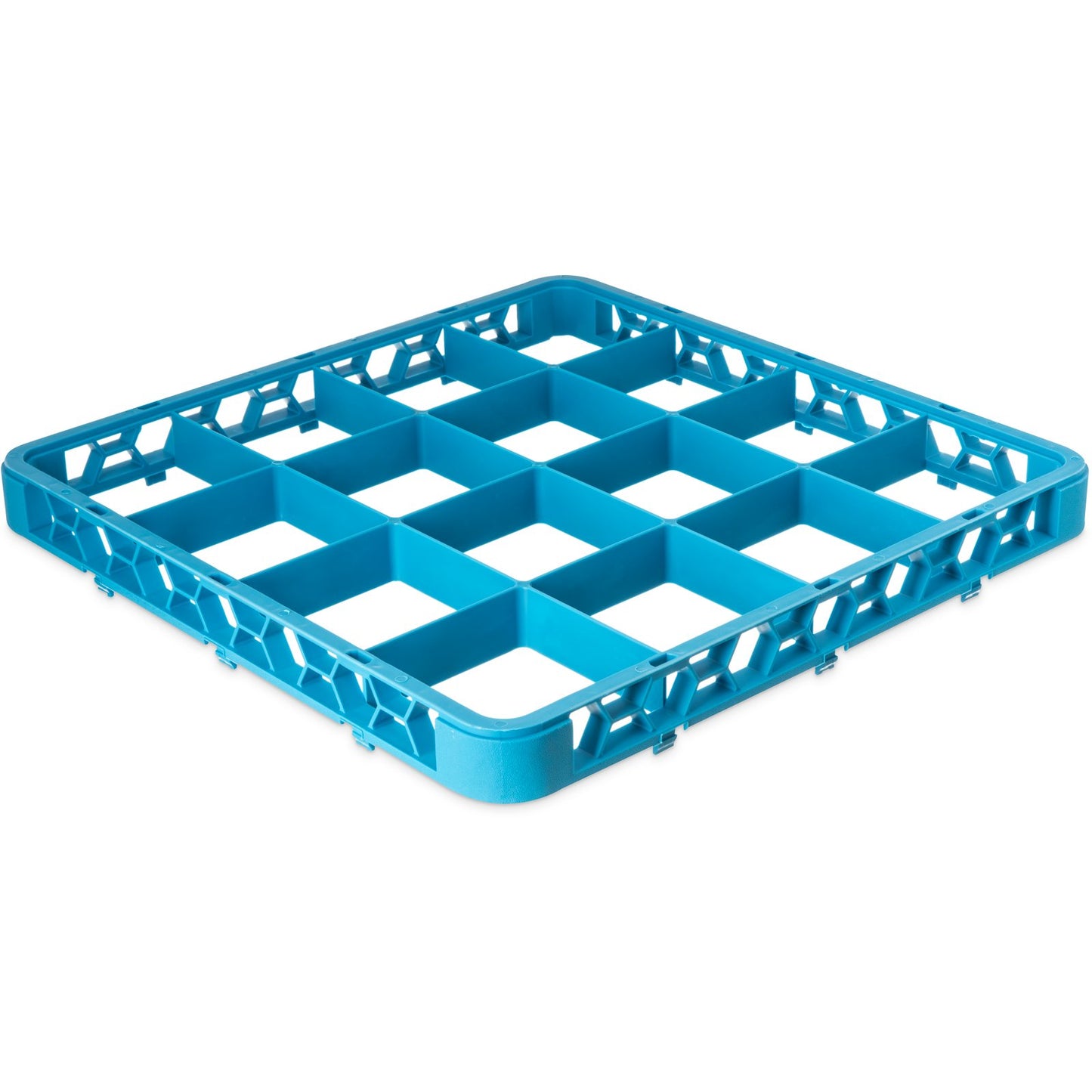 Carlisle RE1614 Carlisle Blue 16-Compartment Polypropylene OptiClean Divided Glass Rack Extender 1.78"