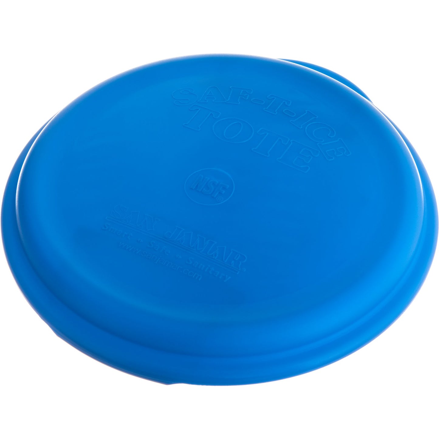 San Jamar SI6500 Blue Lid for Saf-T-Ice Tote