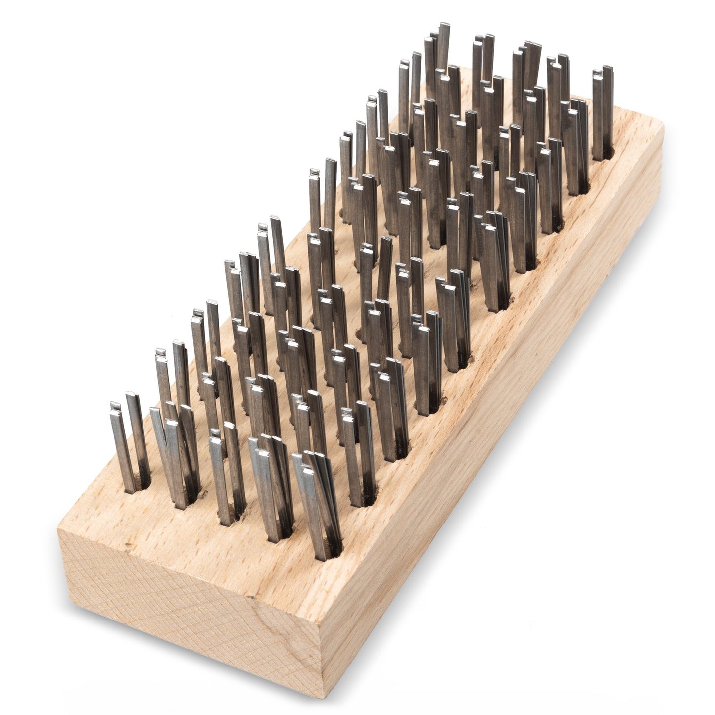 Carlisle 4578100 7-3/4" x 2-5/8" Tan Brush with Steel Bristles