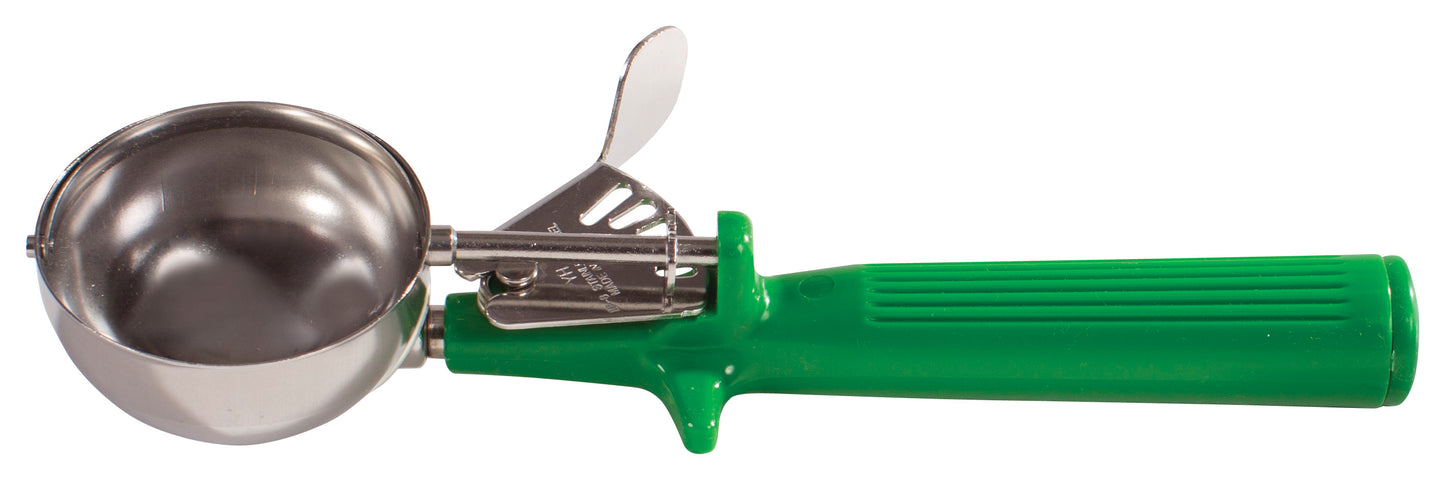 Winco ICOP-12 Size 12 Green Ice Cream Disher