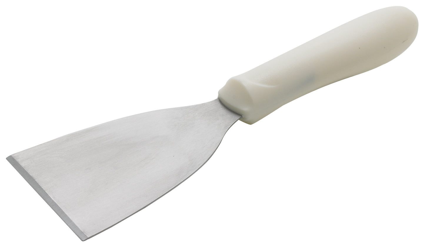 Winco TWP-32 White Polypropylene Handle Scraper, 4-1/2" x 3-1/8" Blade