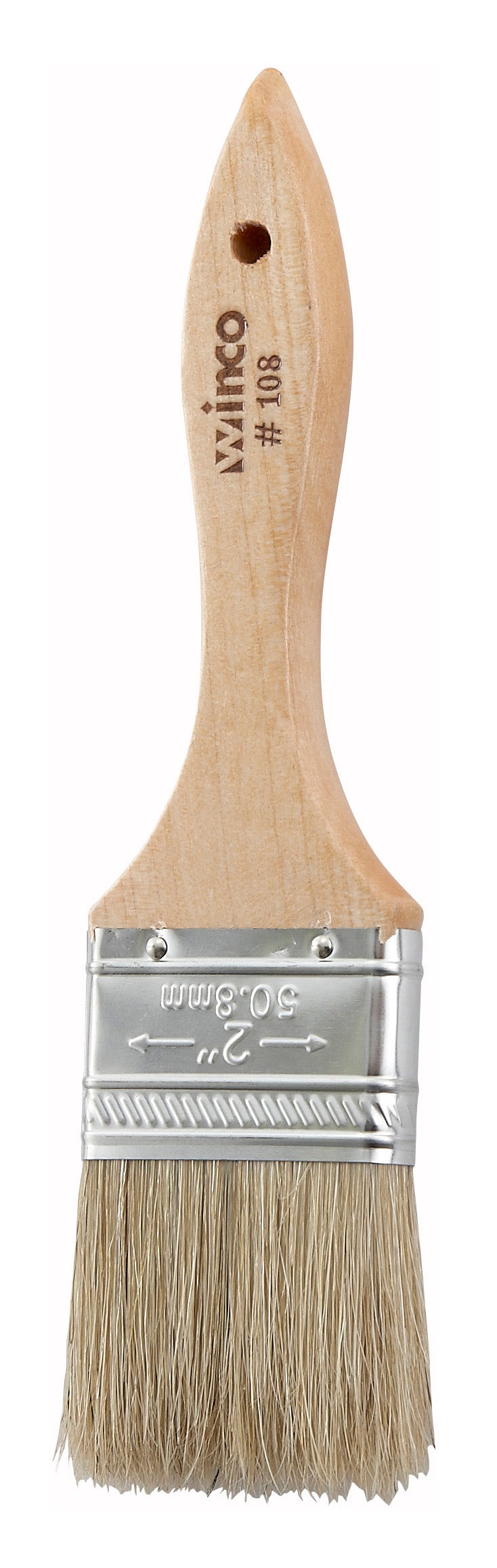 Winco WBR-20 2" Pastry Brush, Boar Bristle